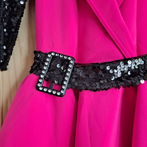 Weissman Dance Pink/Black Girls Size M Child Zip Back party competition Tea Time - Picture 9 of 16